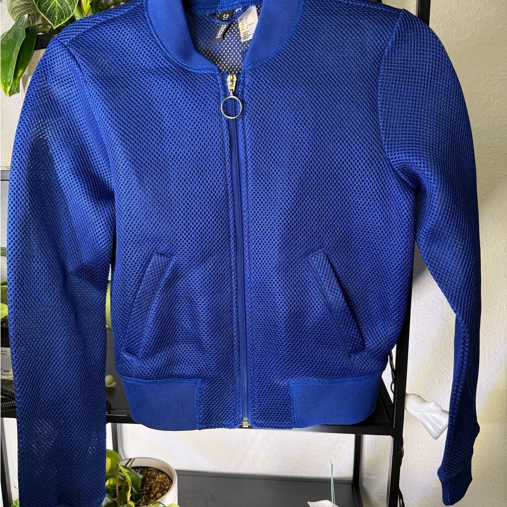 H&M Royal Blue Bomber Jacket